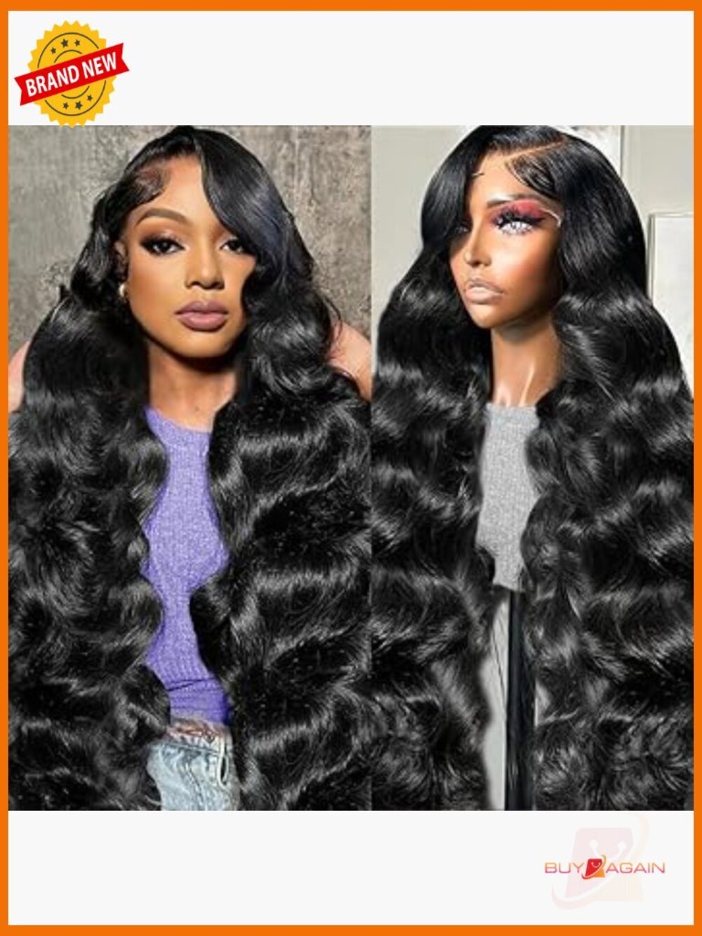 30 Inch Body Wave Lace Front Wig 200% Density Human Hair Glueless